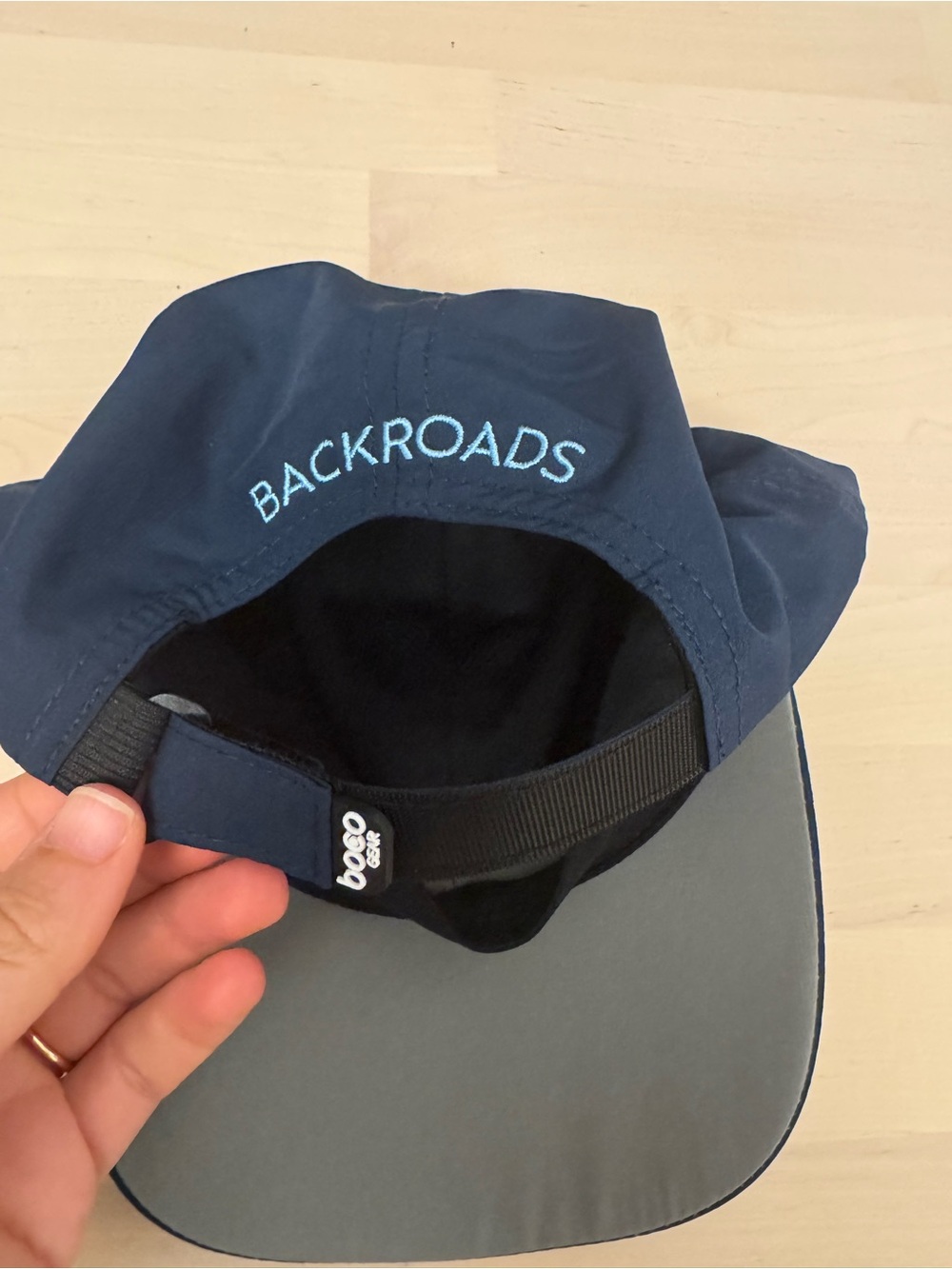 Navy blue Backroads performance hat - Picture 2 of 3